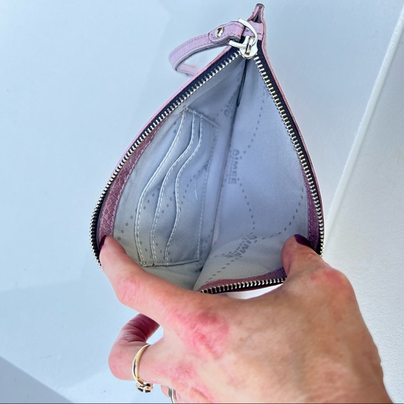 Aimee Kestenberg pink Leather Wristlet Wallet - Picture 5 of 7